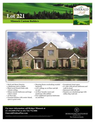 Minnock - Lot 221 - Emerald Fields